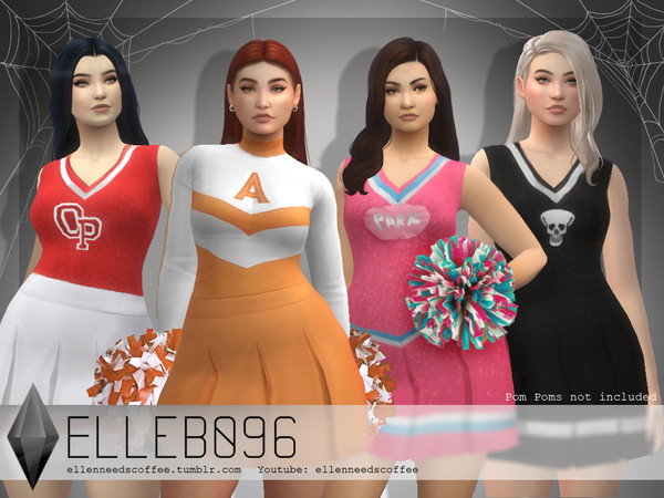 Sims 4 MPGIS Cheer Outfits by Elleb096 at TSR