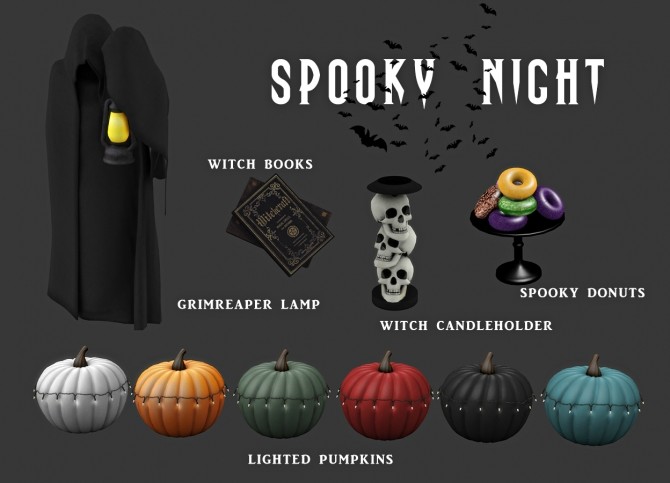 Sims 4 Spooky Night set (P) at Leo Sims