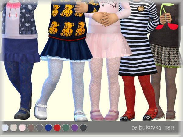 Sims 4 Lace Tights by bukovka at TSR