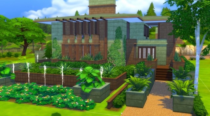Sims 4 Prairie house for Cypress Terrace at Qube Design