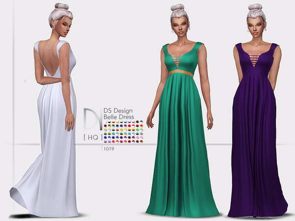 Sims 4 DS Design Belle Dress by DarkNighTt at TSR