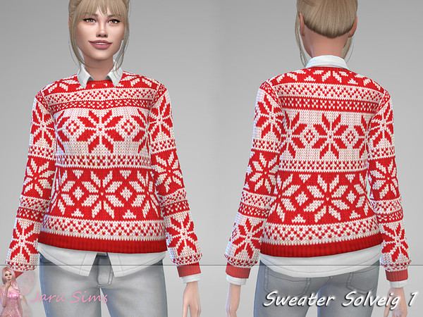 Sims 4 Sweater Solveig 1 by Jaru Sims at TSR