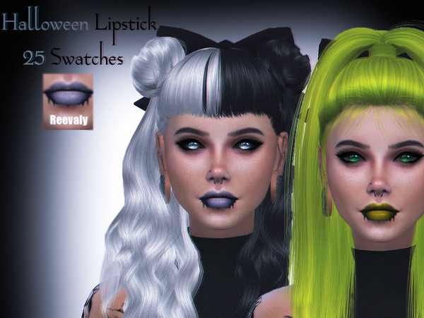 Sims 4 Halloween Lipstick V1 by Reevaly at TSR