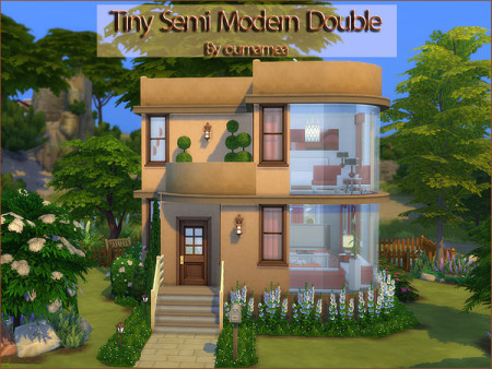 Tiny Semi Modern Double home by oumamea at TSR