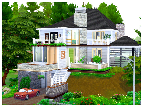Sims 4 Renovated Wooden Abode by Mini Simmer at TSR
