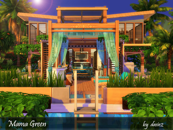 Sims 4 Mama Green house by dasie2 at TSR