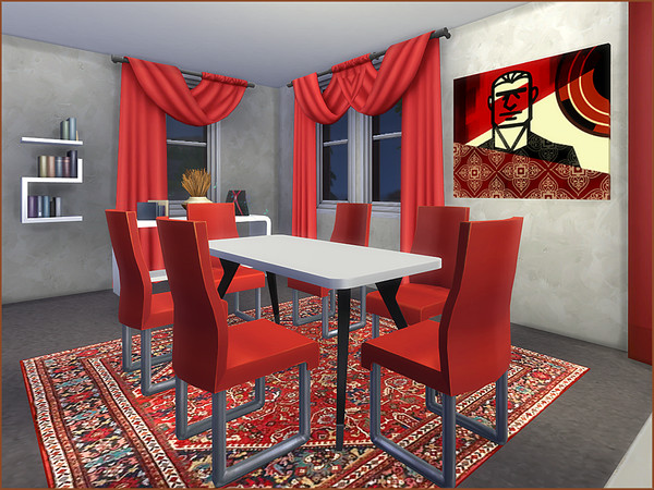 Sims 4 Tiny Semi Modern Double home by oumamea at TSR