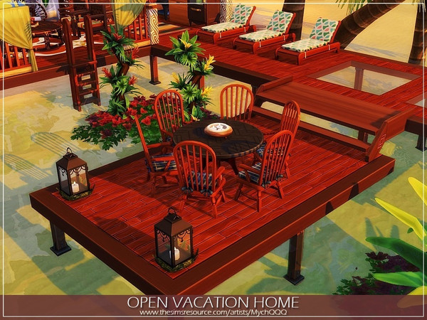 Sims 4 Open Vacation Home by MychQQQ at TSR