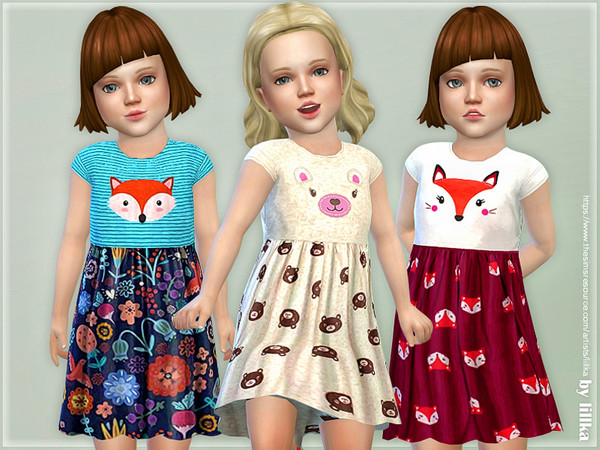 Sims 4 Toddler Dresses Collection P111 by lillka at TSR
