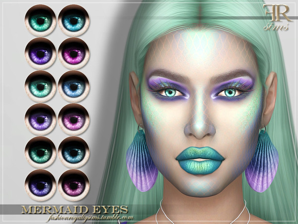 Sims 4 FRS Mermaid Eyes by FashionRoyaltySims at TSR