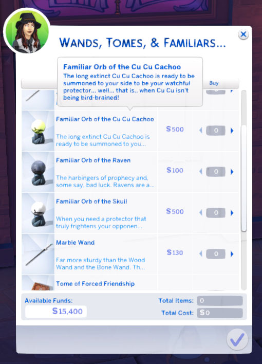 Sims 4 Cu Cu Cachoo Familiar at Pickypikachu