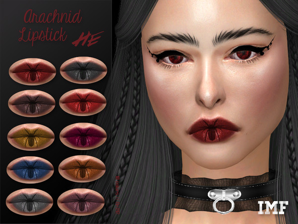 Sims 4 IMF Arachnid Lipstick N.212 by IzzieMcFire at TSR
