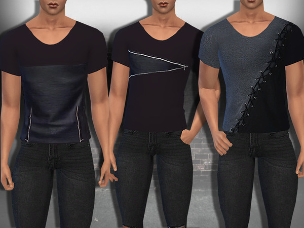 Sims 4 Male Sims T shirt Pack by Saliwa at TSR