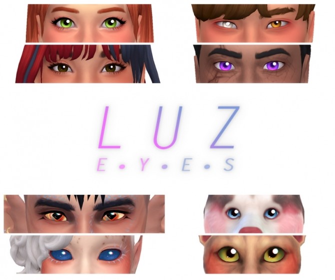 Sims 4 LUZ eyes at Simandy