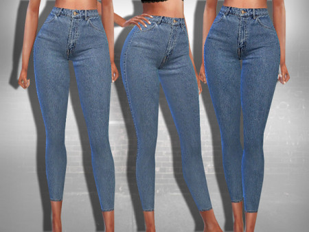 Ankle Style Skinny Fit Jeans by Saliwa at TSR » Sims 4 Updates