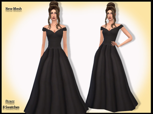 Sims 4 Evening Gown by pizazz at TSR