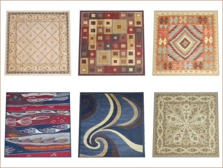 Variety of Square 3×3 rugs by oumamea at Mod The Sims
