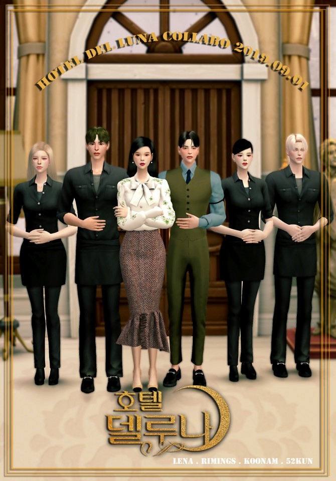 Sims 4 HOTEL DEL LUNA SET COLLAB at RIMINGs