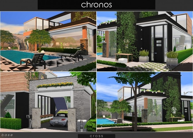 Sims 4 Chronos house by Praline at Cross Design