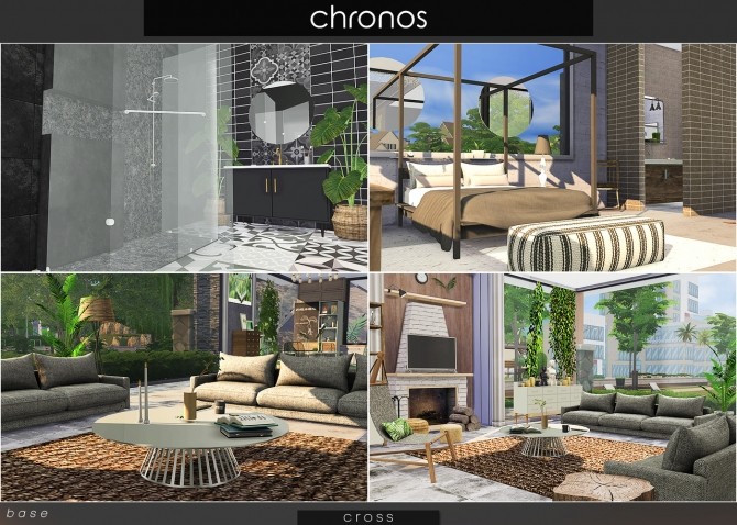Sims 4 Chronos house by Praline at Cross Design