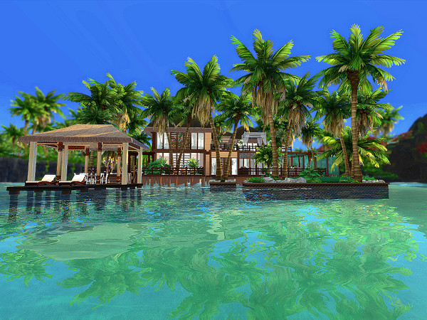 Sims 4 Tropical Oasis by Sarina Sims at TSR