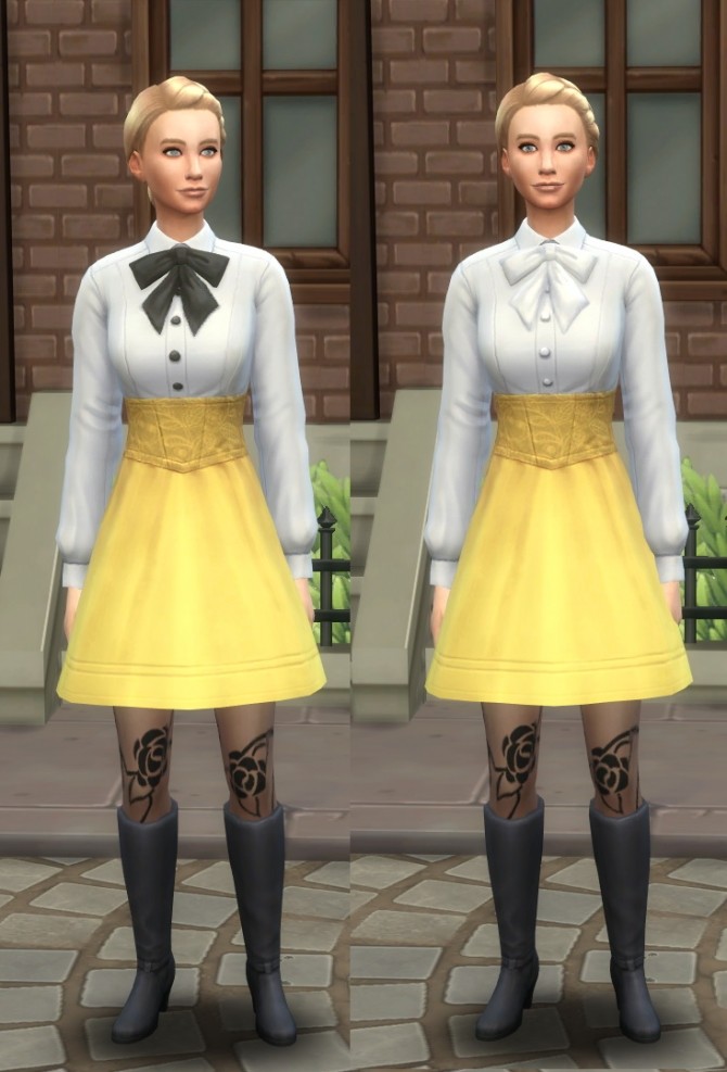 Sims 4 Annabelle Victorian Dress by therealmofsimblr at Mod The Sims