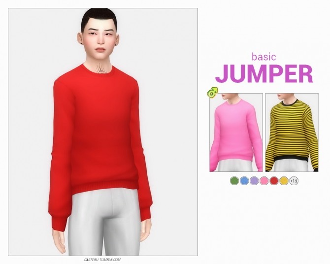 Sims 4 Short  & basic jumper at Casteru