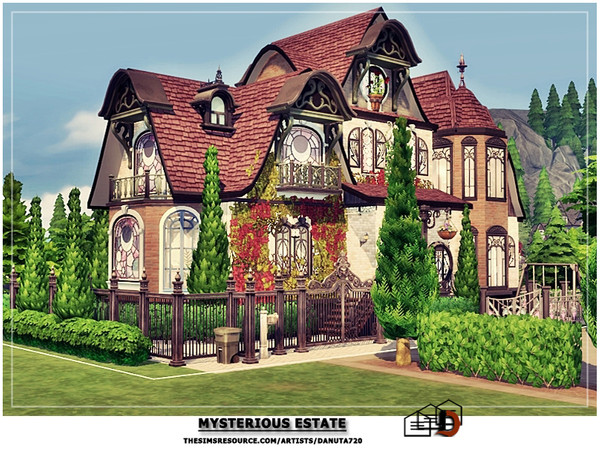 Sims 4 Mysterious Estate by Danuta720 at TSR