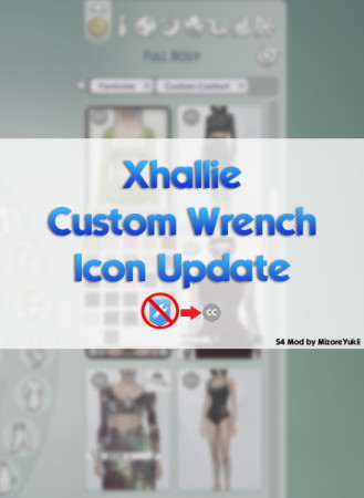 Xhallie Custom Wrench Icon Update (+3 new versions) by MizoreYukii at Mod The Sims