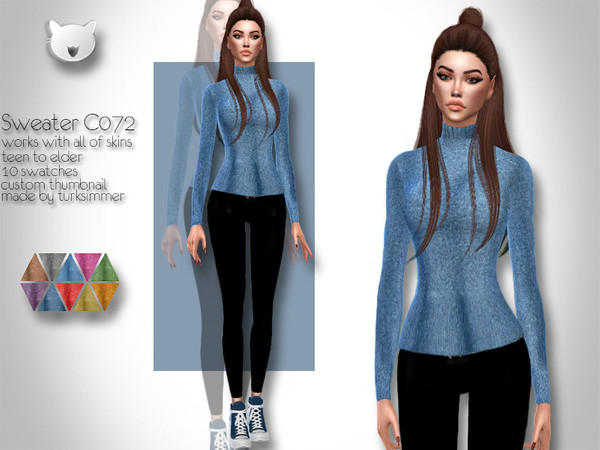 Sims 4 Sweater C072 by turksimmer at TSR