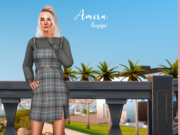 Sims 4 Amira Dress by laupipi at TSR