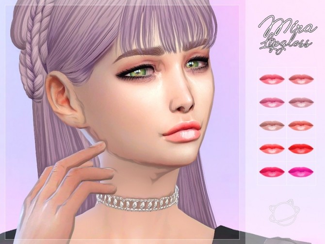 Sims 4 Mira Lipgloss at Yuumia Universe CC