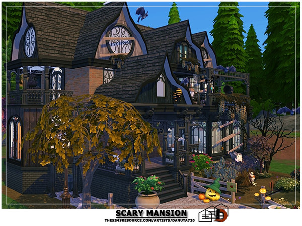 Sims 4 Scary Mansion by Danuta720 at TSR