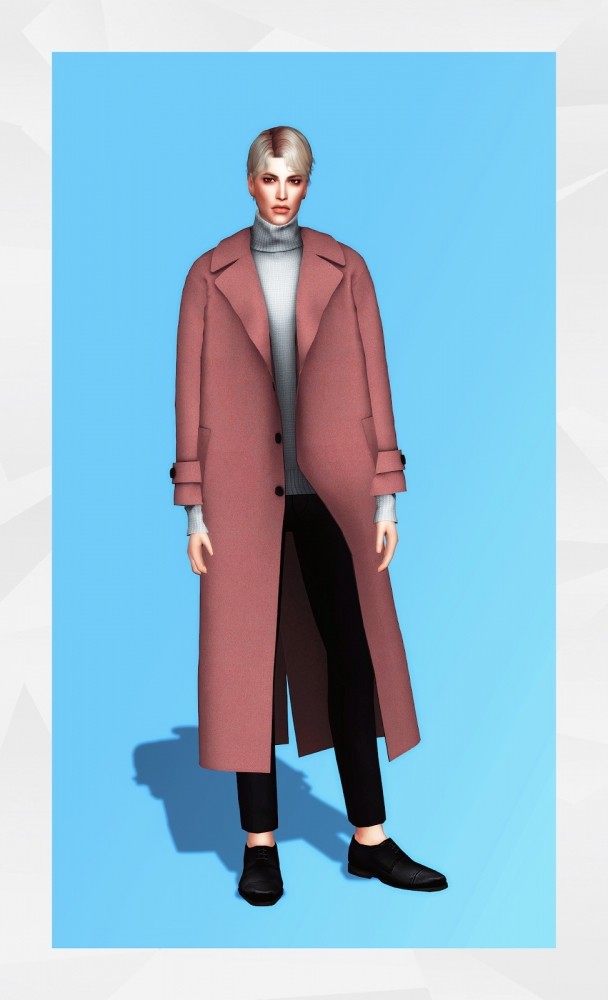 Sims 4 Long Single Coat at Gorilla
