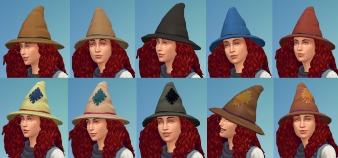 Sims 4 Tattered witch hat by horresco at Mod The Sims