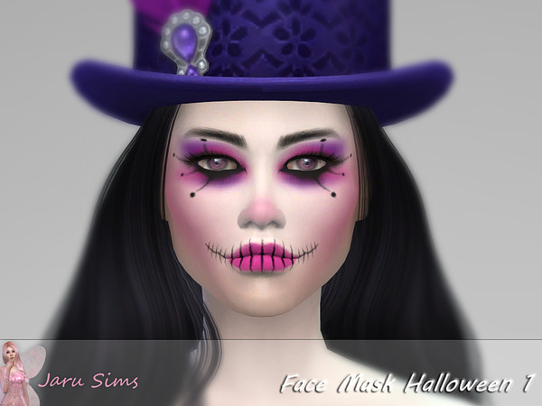 Sims 4 Face Mask Halloween 1 by Jaru Sims at TSR