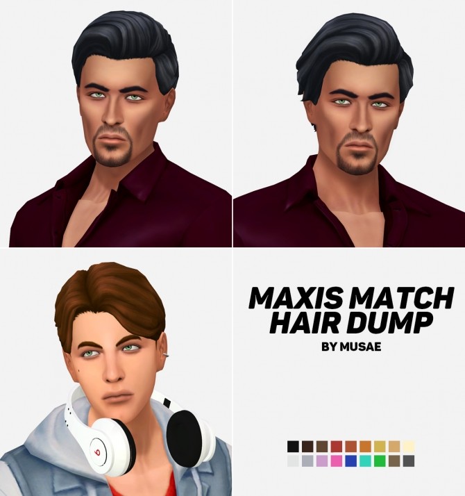 Sims 4 Maxis Match Hair Dump at EFFIE