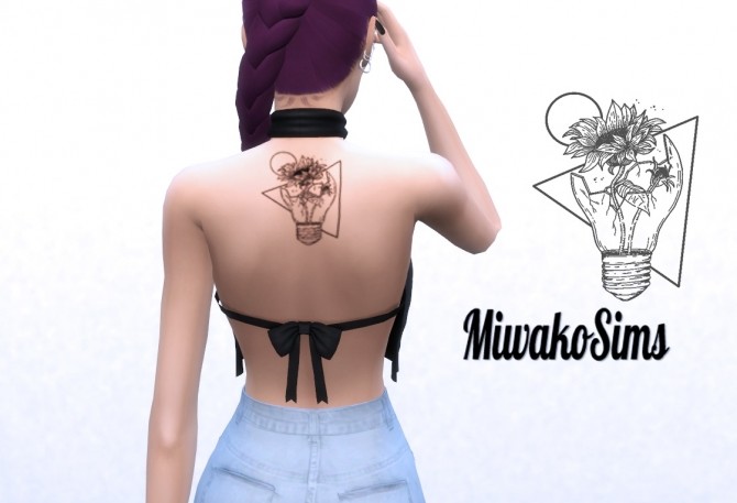 Sims 4 Collection tattoo #5 at MiwakoSims