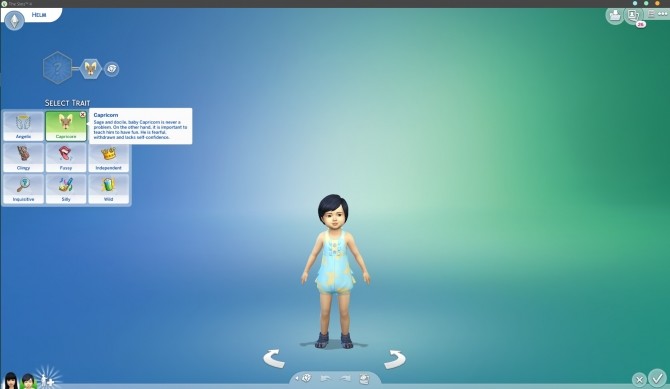 Sims 4 Capricorn Toddler Trait by StormyWarrior8 at Mod The Sims