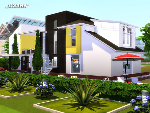 Sims 4 OXANA house by marychabb at TSR
