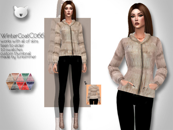 Sims 4 Winter Coat C066 by turksimmer at TSR