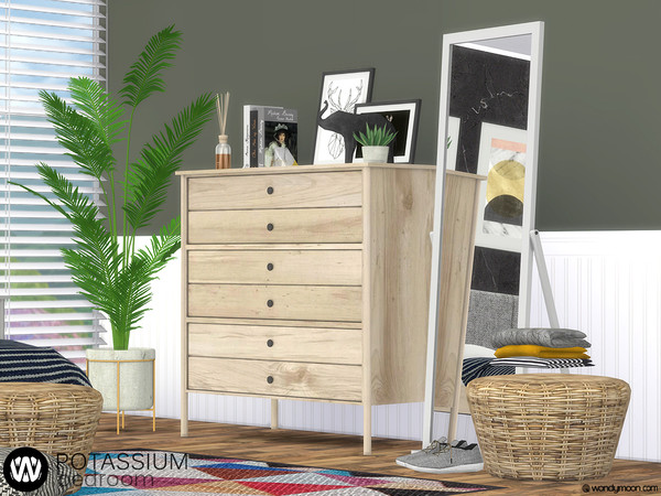 Sims 4 Potassium Bedroom by wondymoon at TSR