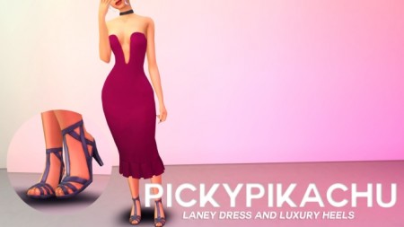 Laney Dress and Luxury Heels at Pickypikachu