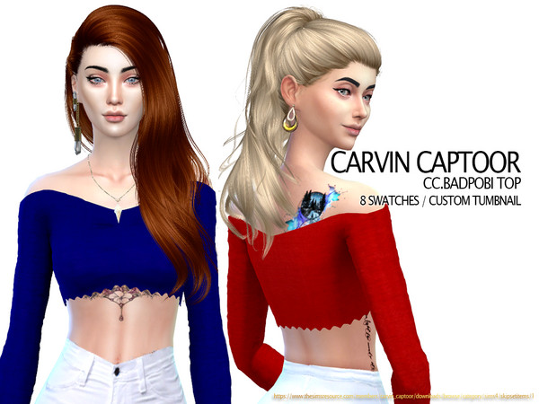 Sims 4 Badpobi top by carvin captoor at TSR