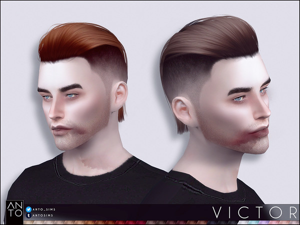 Sims 4 Victor Hairstyle by Anto at TSR