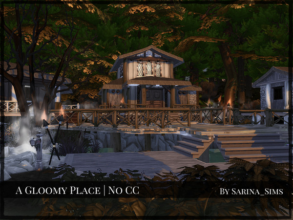 Sims 4 A Gloomy Place No CC by Sarina Sims at TSR