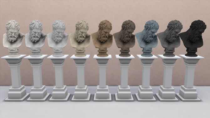 Sims 4 Bust of the Farnese Hercules by TheJim07 at Mod The Sims