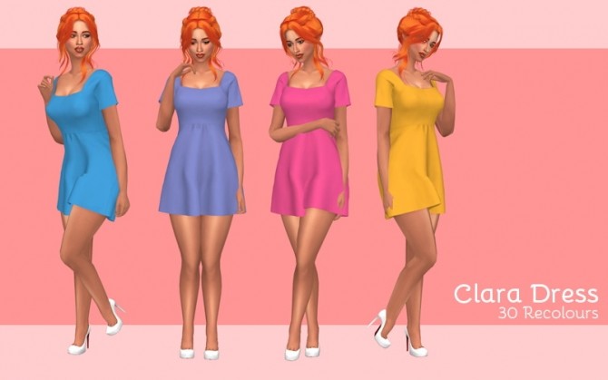 Sims 4 Clara dress at Midnightskysims