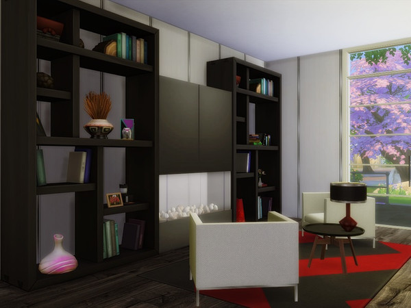 Sims 4 NIWKA modern home by marychabb at TSR