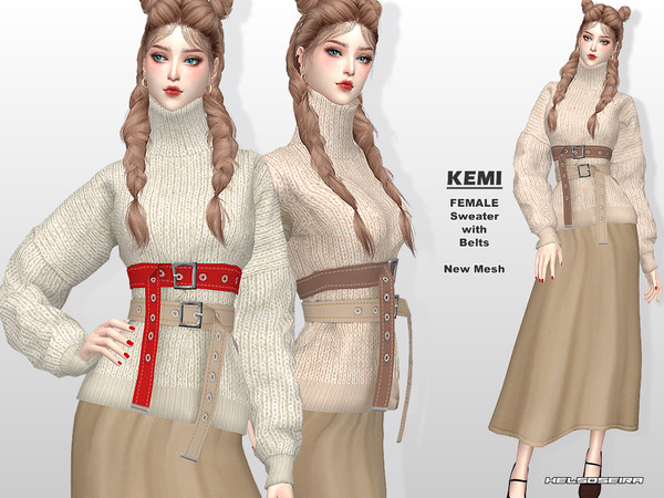 Sims 4 KEMI Sweater by Helsoseira at TSR